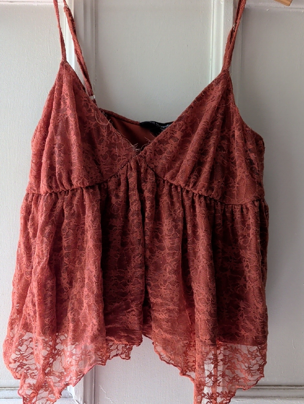 Women’s‎ Rust Lace Camisole Top - Brand: